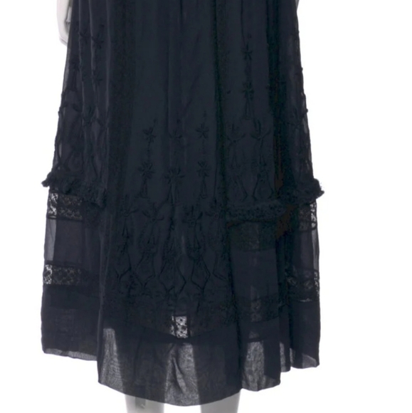 Ulla Johnson 'Alice' New long Midnight Blue Silk Dress - Picture 8 of 15